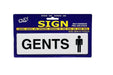 Gents Ladies Toilet Signs Self Adhesive White Restroom Sign Office Restaurant 2p