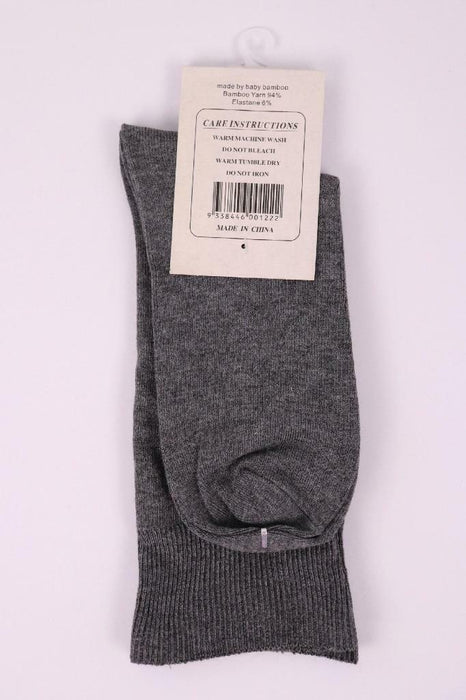 Bamboo Socks Wide Loose Top Diabetic Sock Women size 2-11 Black Navy White Grey