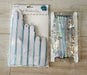 Blue Paper Fans Silver Foil Fringe Curtain Birthday Party Decorations Set Bridal