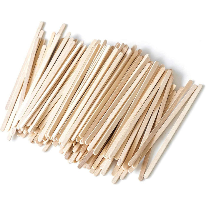 600pc Coffee Stirrers Sticks Wooden Tea Beverage Stirrers Craft Sticks 18cm Bulk