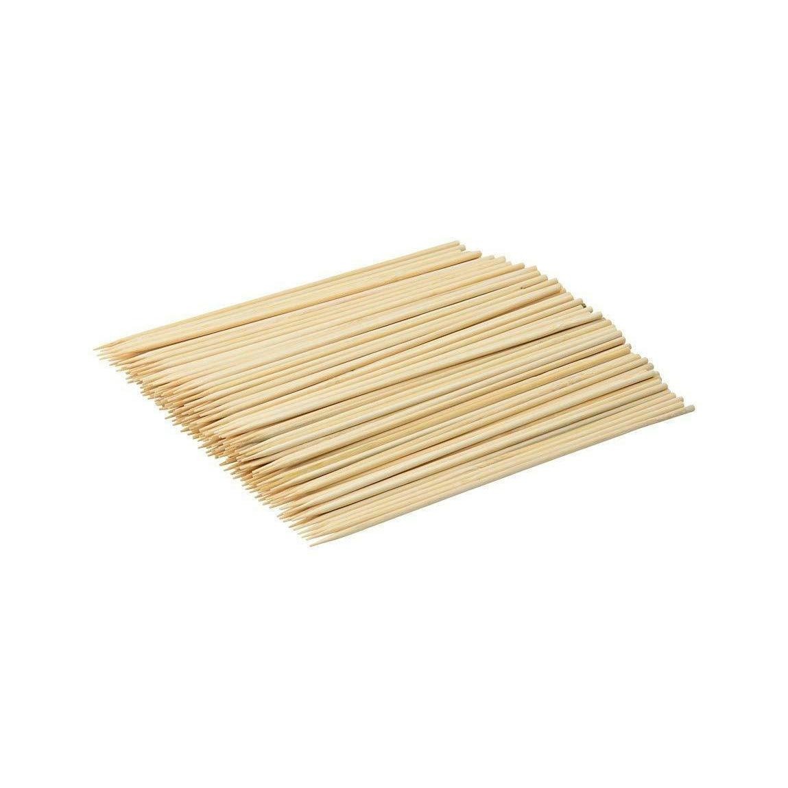 Bamboo Skewers BBQ Sticks Grill Meat Fruit Corn Cocktail Wood Party Skewer 20cm